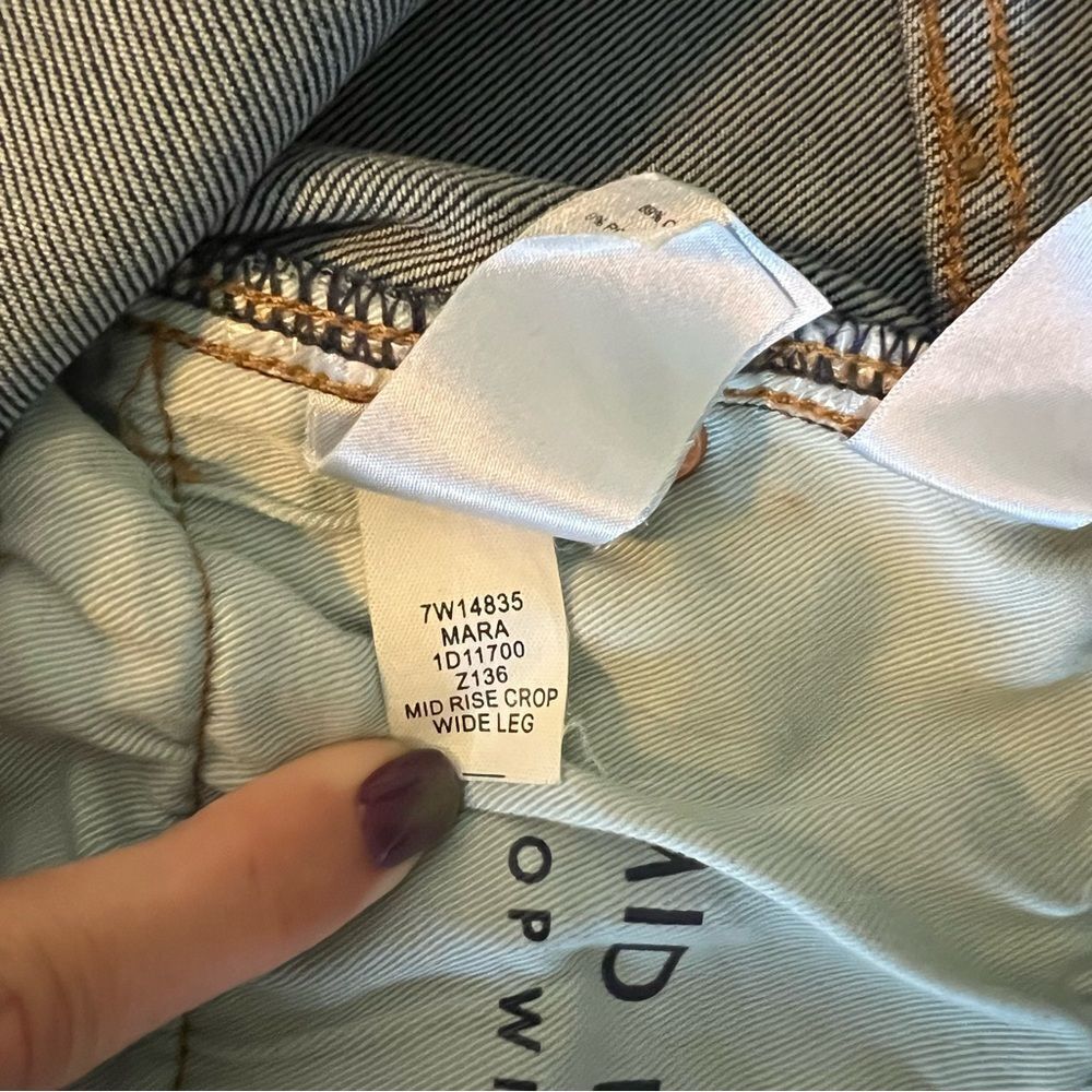 Lucky Brand Mid Rise Crop Wide Leg Jeans NWOT Plus Size 20 - Picture 10 of 12